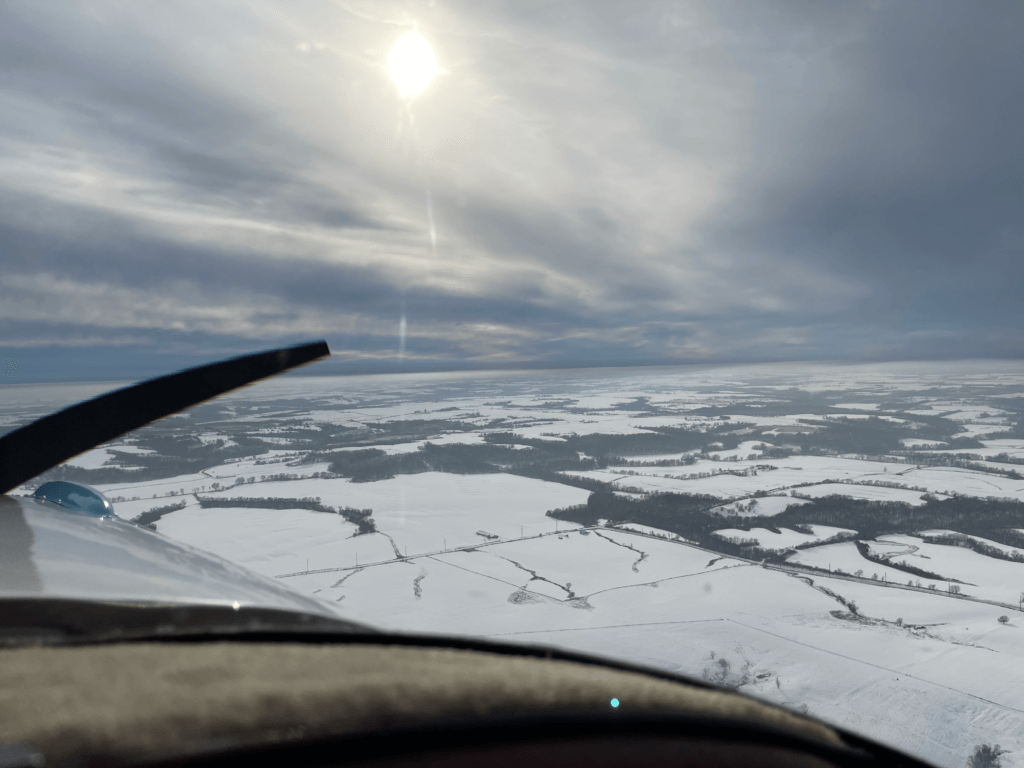 This Old Pilot winter flight Ercoupe