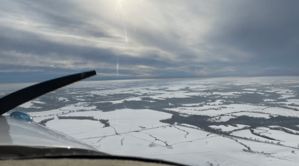 This Old Pilot winter flight Ercoupe