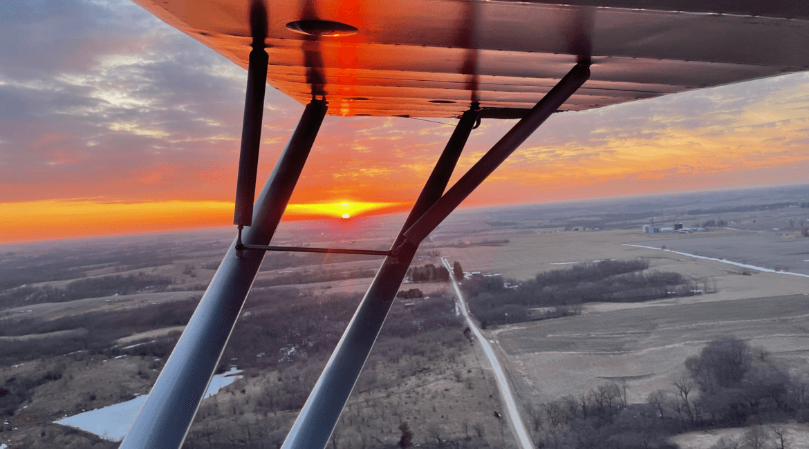 Luscombe 8A Sunset Iowa