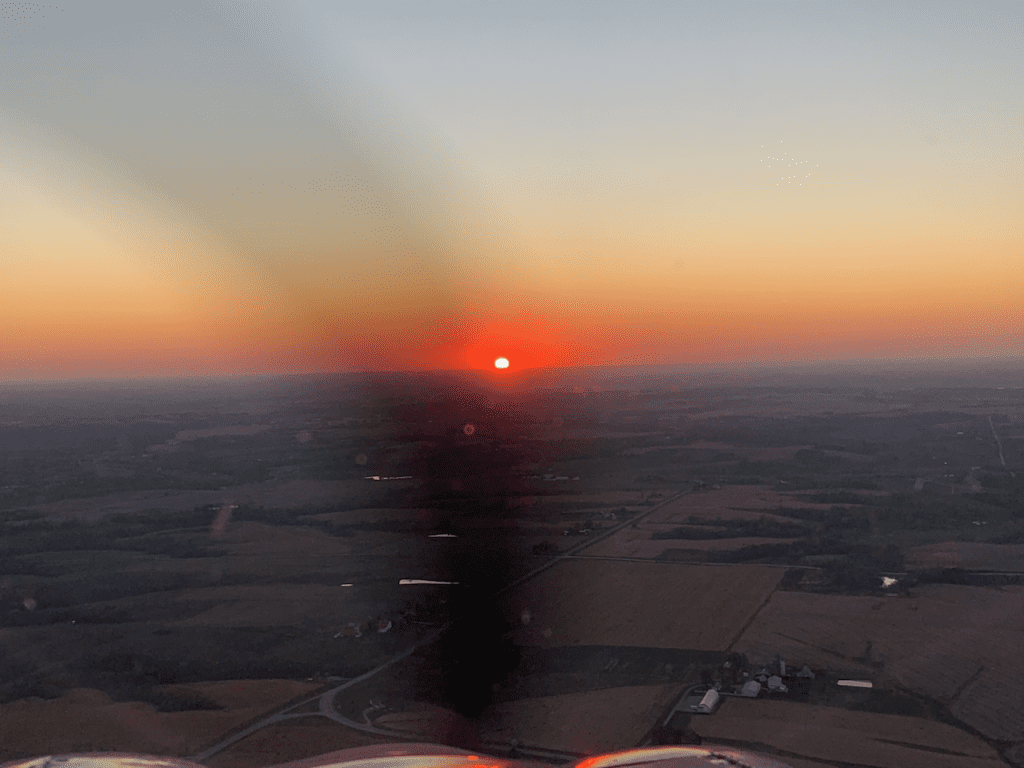 Luscombe 8A iowa Sunset